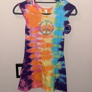 Undee Bandz Girls Tie Dye Dress. Size 10. NEW.
